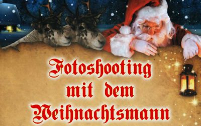 Fotoshooting mit dem Weihnachtsmann