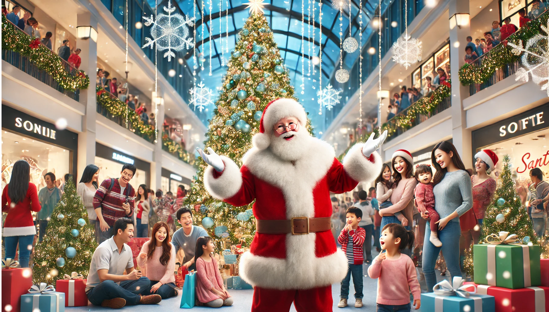 Santa on Tour in der Stadt-Galerie Plauen